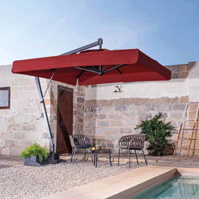 Parasols à poteaux latéraux